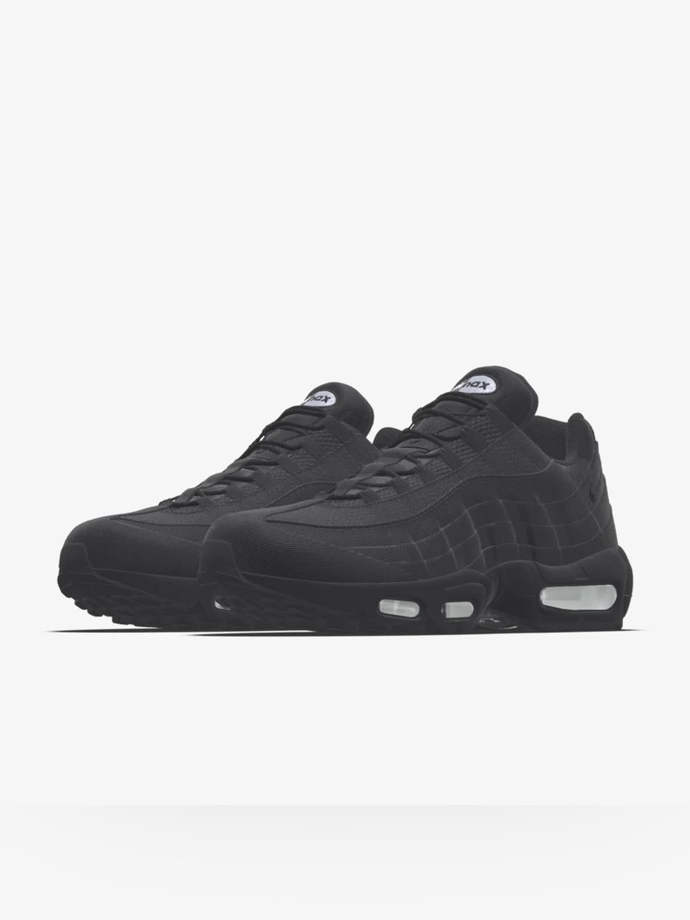 Nike Air Max 95 All Black Twill Sneakers